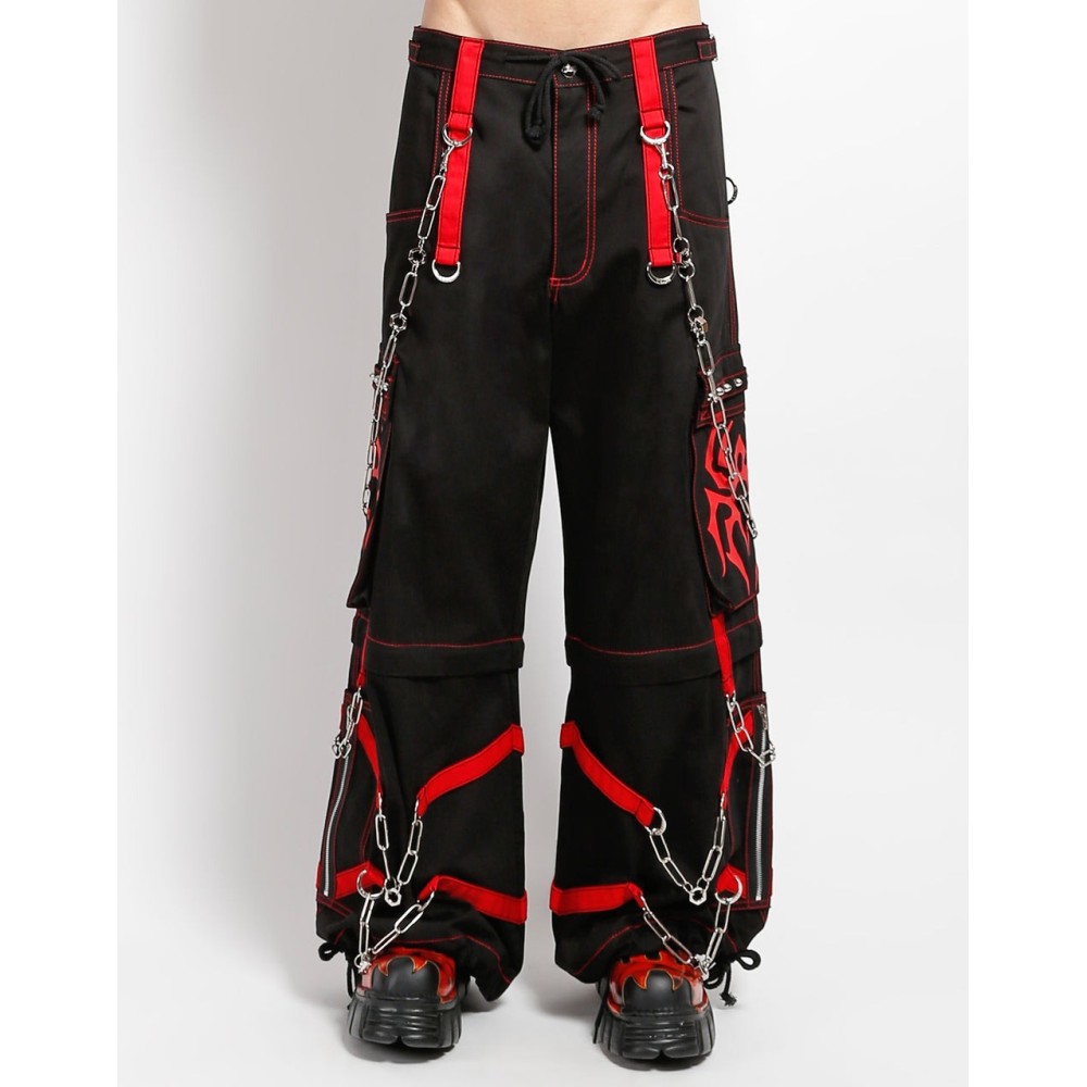 Tripp NYC - Spider Wide leg trousers - Black/Red